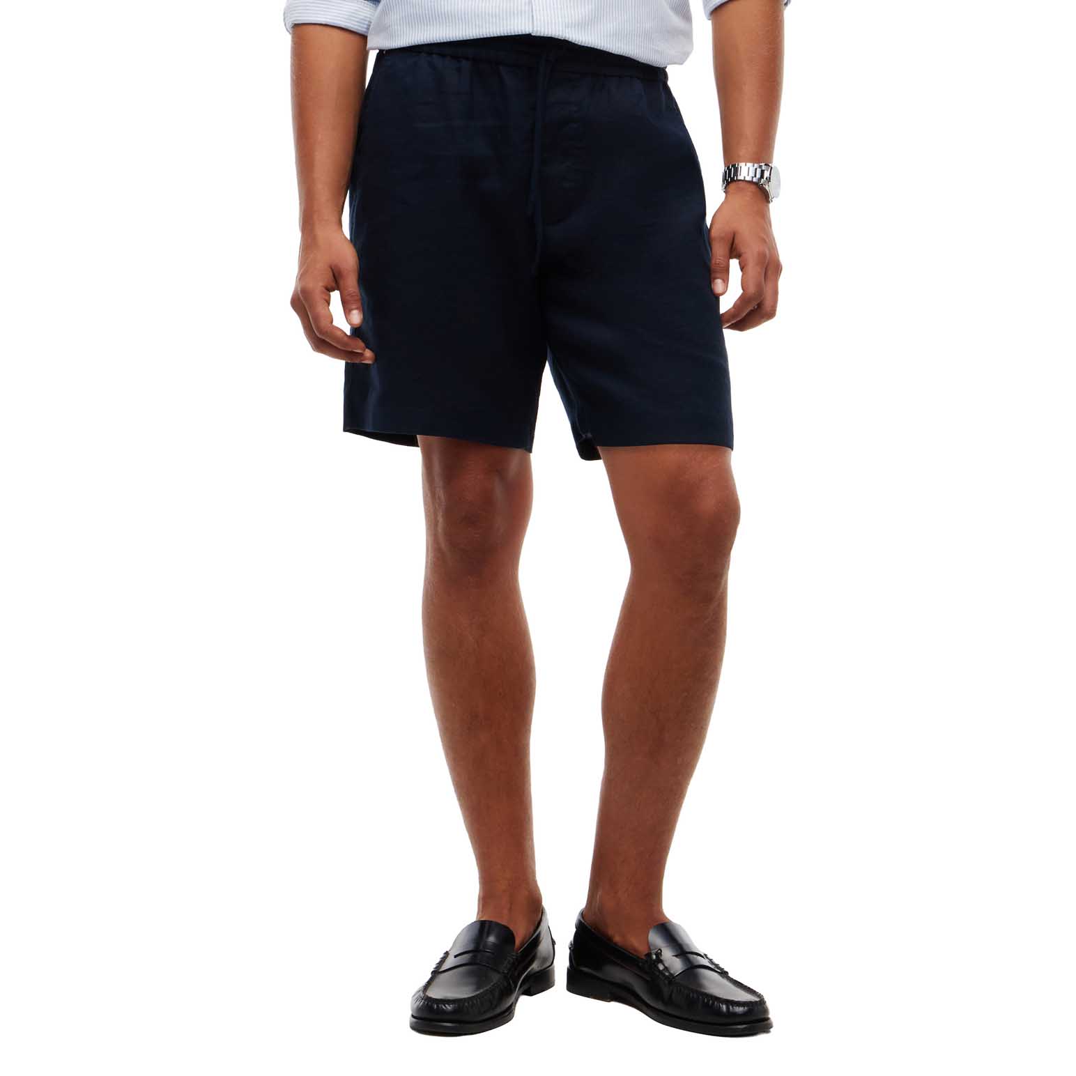 Tommy Hilfiger Dover Regular Straight Linen Blend Chino Shorts